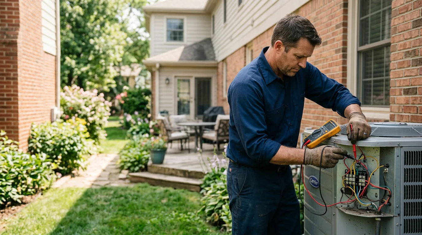 HVAC technician working near Lily, KY